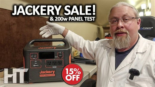 Jackery 15% off sale! Testing the 200w SolarSaga solar panel!