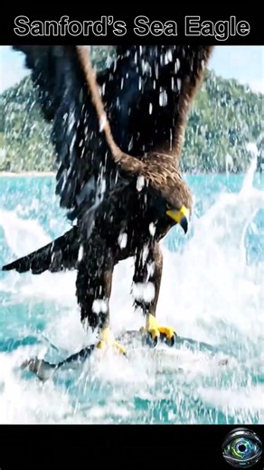 Witness the Epic Precision of a Sanford’s Sea Eagle #shorts #short #viral #trendingshorts #trending