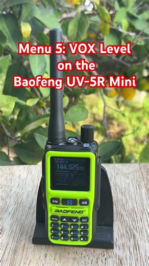 Stop Accidental Transmits With This Easy Trick! Menu 5: VOX Level: on the #Baofeng UV-5R Mini #GMRS
