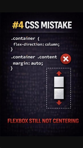 CSS Mistake #4 – Why Flexbox Still Isn’t Centered #coding #flexbox #css