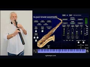 VG Tenor Saxophone Virtual Instrument VST, AU, Standalone app. for Mac & PC. Robkoo R1.