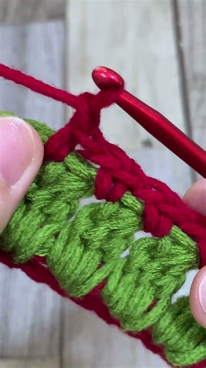 AN EASY CHRISTMAS CROCHET STITCH FOR ANY PROJECT #shorts #crochet #crochetpattern