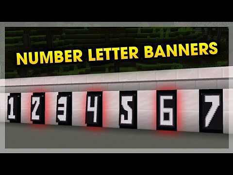 Number Letter Banner Design Tutorial | Minecraft 🕹️