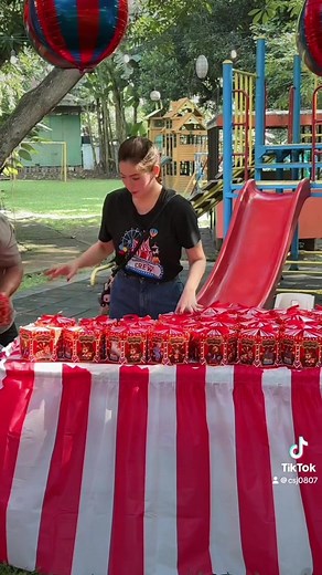 Carnival Booth Setup for Post-Halloween Party in Chamela's School