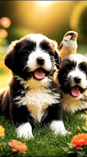 Cute Dogs & Little Bird Friendship 🐶🐦 | Heart Melting Moment ❤️