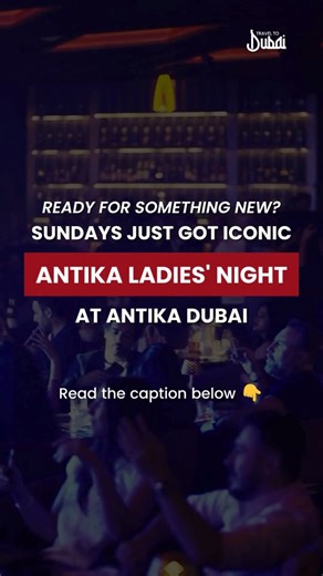 Antika Ladies Night – Dubai’s Sunday Glow! Sunday nights just got a major upgrade! Step into Antika at 25 Jump Street, 25hours Hotel, and let the vibrant oriental vibes sweep you off your feet. Indulge in a culinary experience with mouth-watering dishes, sip on free-flowing cocktails, and dance the night away with friends. Perfect for those who want to turn an ordinary evening into an unforgettable Dubai night out! What’s On: Location: Antika, 25 Jump Street, 25hours Hotel Offer: 2 dishes free-f