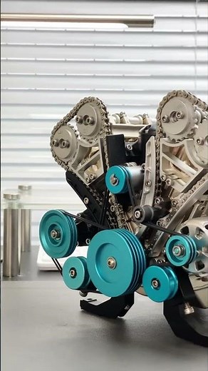 V8 Mechanical Metal Assembly DIY Car Engine Model Kit