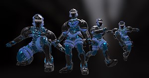 Cyber sci fi | Characters | Unity Asset Store