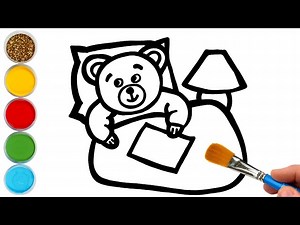 Bear Drawing and Painting fro Children | Art Tips for Kids | - Videos For Kids