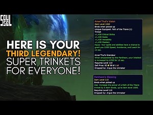 Aman'Thul's Vision LEGENDARY BUFF and Pantheon's Blessing! World of Warcraft Legion