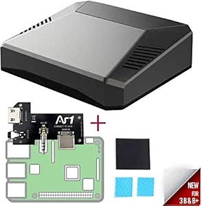 Argon One Raspberry Pi 3 B+ / B Case with Cooling Fan and Power Button | Supports Retro Gaming, Movies, and Music
