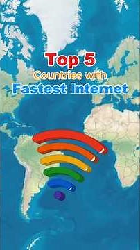Top 5 Countries with Fastest Internet 🌎