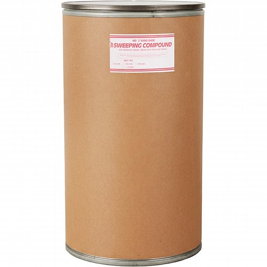 Sweeping Compound, Oil-Based/Sand (Grit), Red (300 lb. Fiber Drum)