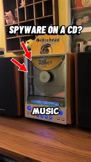 Sony Secretly Installed Spyware on Music CDs 😳 #shorts #sony #tech