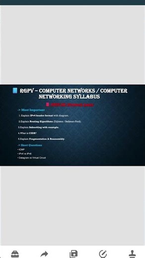 Computer Network RGPV | VVI Questions | Exam Oriented.