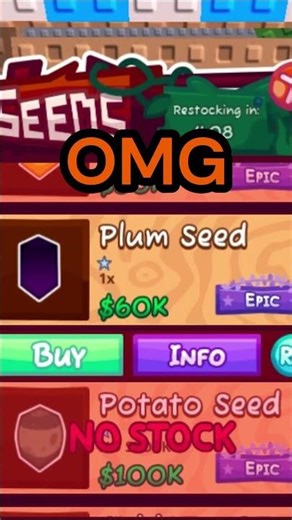 I GOT THE $60,000 PLUM SEED! 😱🔥 #gardenhorizon #roblox