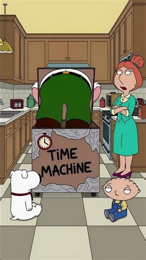 Peter's time machine 🤣🤣😆 #petergriffin #familyguy #loisgriffin #ai