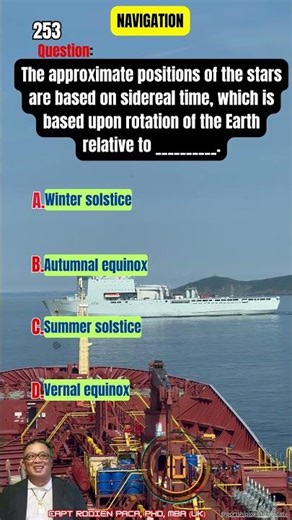 253 Sidereal Time & Vernal Equinox- MARINE NAUTICAL REVIEWER