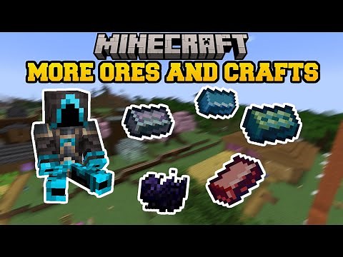 Minecraft: More Ores And Crafts! - Mod Showcase (NEW WEAPONS AND ARMOR)