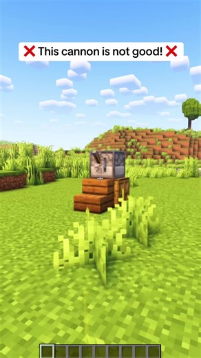 Sniper TNT Cannon in Minecraft! #buildhacks #minecraft #fyp #redstone