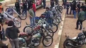 Earlier this morning at the Giddy Up Vintage Chopper Show #streetchopper #giddyuptx | Street Chopper