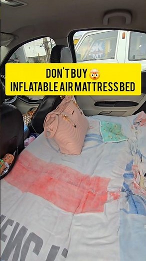Turn your home mattress into a comfy car bed! 🚗🛏️ Learn easy DIY hacks