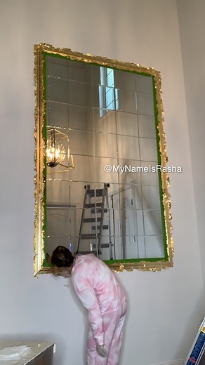 Transform Your Entryway with DIY Mirror Wall - Before and After