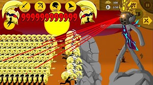 火柴人战争遗产：派出100个黄金版斯巴达勇士，直接躺赢！