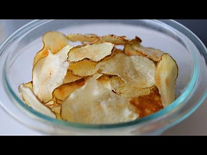 Crispy microwave potato chips