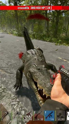 Aggressive CROC ATTACK In RUST #rust #rustgame