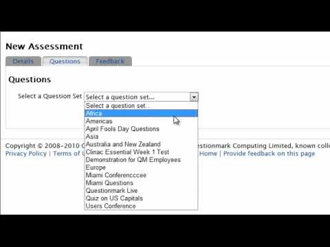 Creating Assessments in Questionmark Live