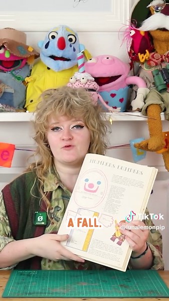 Which one should I choose? Check out these AMAZINGLY unnerving vintage children’s toys from a pattern book that I thrifted! It is such a find and we had a lot of fun creating the very unique ideas it holds! Full episode live now! Link in my bio for more sewing shenanigans xx #vintagetoys #vintagepatterns #thrifted #puppetmaker #puppettutorial