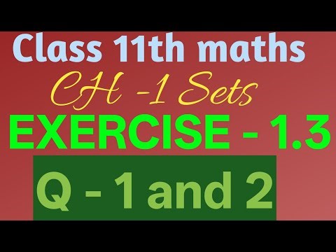 Class 11th maths EX -1.3 (Q 1 & 2)‪@RakeshJha-x6h‬