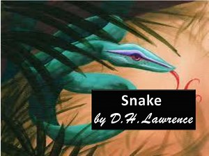 Snake by D.H.Lawrence - SlideServe