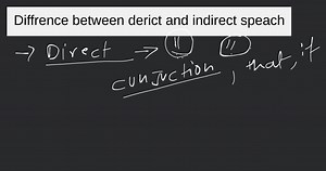 Diffrence between derict and indirect speach... | Filo