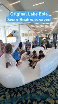 Orlando Airport debuts ‘Fly-brary’ with historic Swan Boat