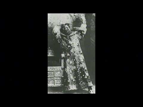THE ART OF DECLAMATION - Feodor Chaliapin sings the Clock Scene from Boris Godunov (1928, score)