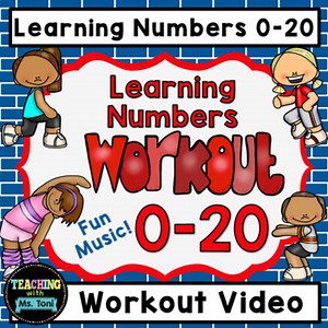 Number Recognition/Number Practice Workout Video, 0-20