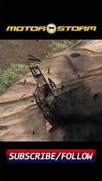 Exploding off the edge #MotorStorm #rallycar #Shorts #racing