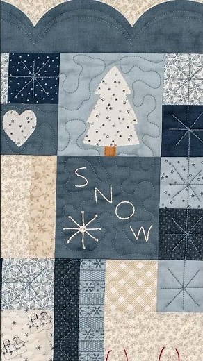 Cute new block of the month program with soft snowmen! #quilting #sewing #diy