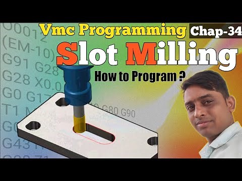 How to Create slot Program in Vmc I Slot Program I Slot Milling Program
