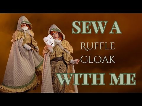 Sew a ruffle cloak inspired by jesters and circus-y aesthetics with me! - Simplicity S3190 Tutorial