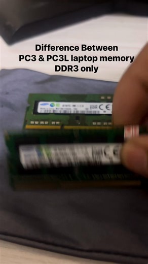 Ddr3 only Difference between pc3 & pc3L laptop memory #ddr3ram #LaptopRepair | Mac Q. Callanta