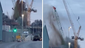 Shocking footage shows moment WW2 bomb detonated unexpectedly after three-day operation | LBC