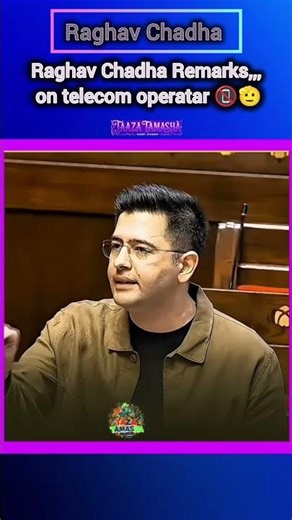 Raghav Chadha remarks on telecom operator 📵🫡 ❕ every speech is right ✅