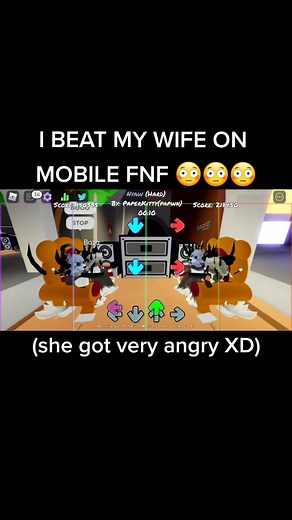 Playing Friday Night Funkin on Mobile with my Wife! 😱 #fnf #fridaynightfunkin
