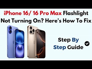 iPhone 16/ 16 Pro Max Flashlight Not Turning On? Here's How To Fix