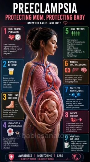 Preeclampsia: Warning Signs, Risks, and How to Protect Mother and Baby #Preeclampsia #Pregnancy