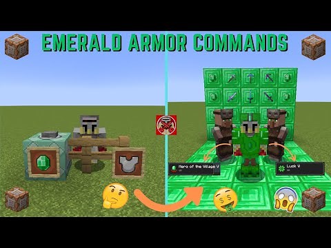 Command Block Tutorial #203: Emerald Armor Commands in Minecraft (1.20+)
