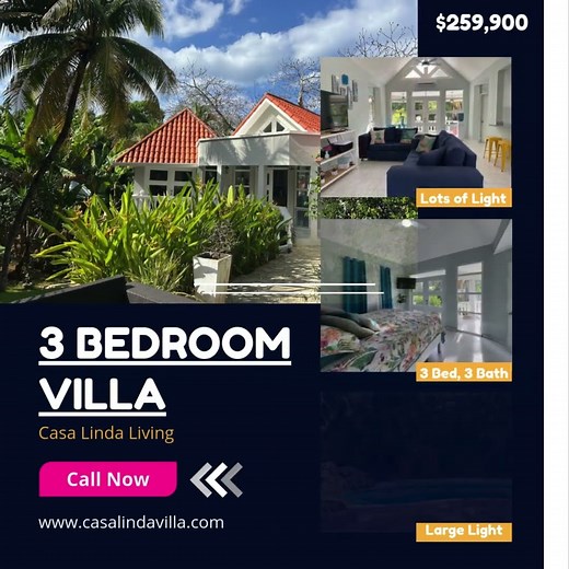 Cozy 3-Bedroom, 3-Bath Villa in Casa Linda! Dominican Republic Living